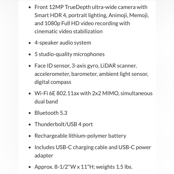 Like New 128 GB Apple iPad Pro 12.9” with Keyboard case - Picture 6 of 12